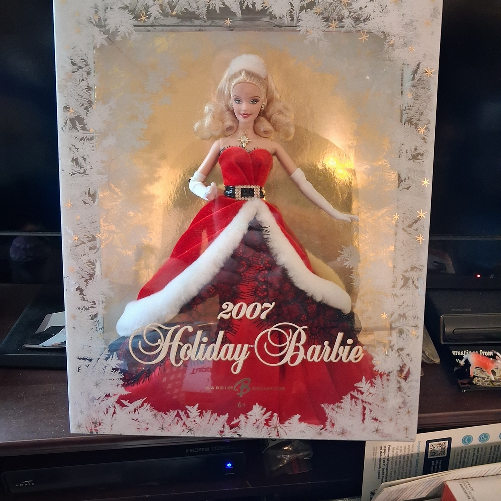 Mattel Barbie in Festive Red and White Gown